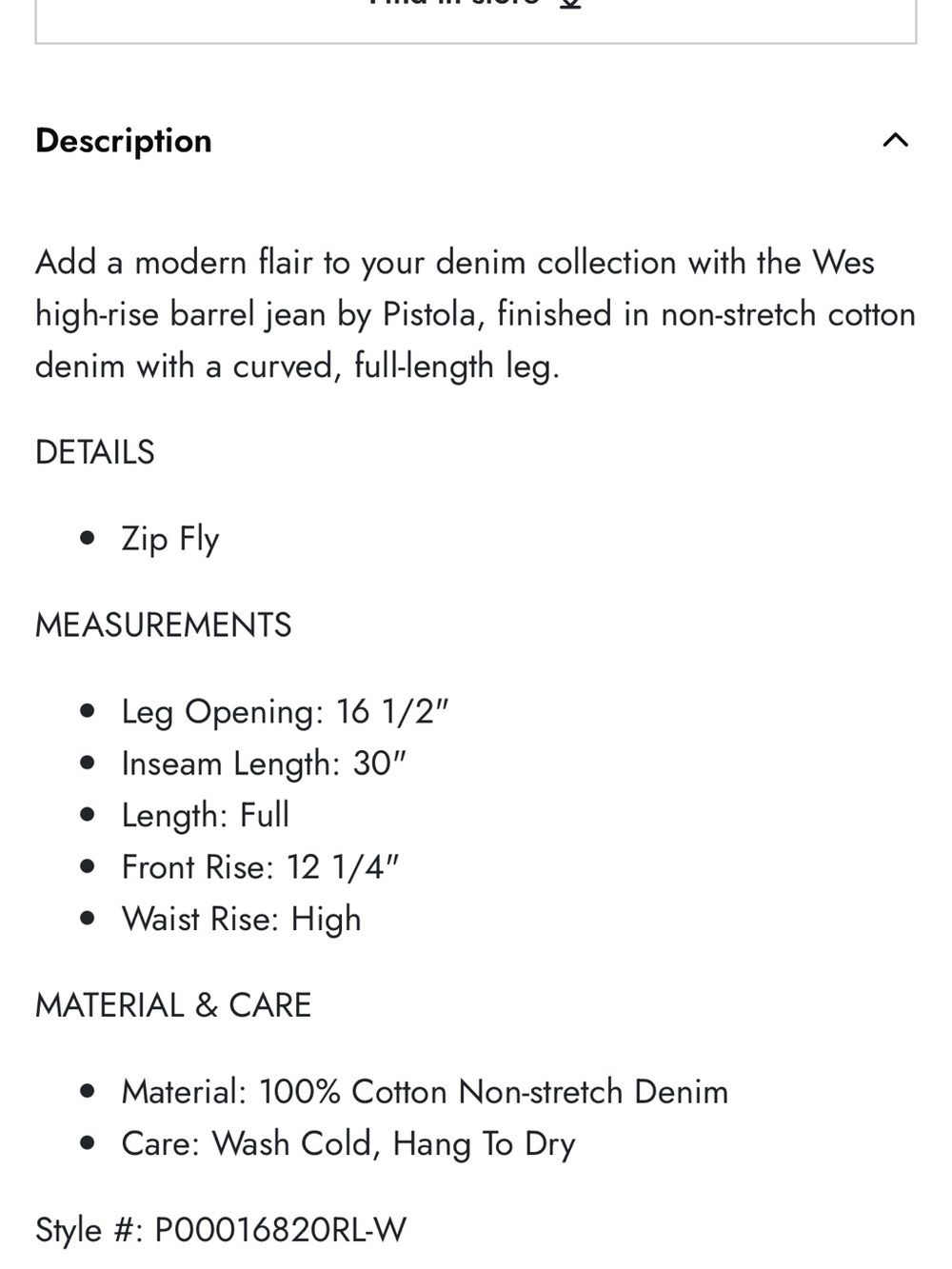 pistola Light Wash High-Rise Wide Leg Jeans Wes with Glitz barrel - Picture 8 of 8